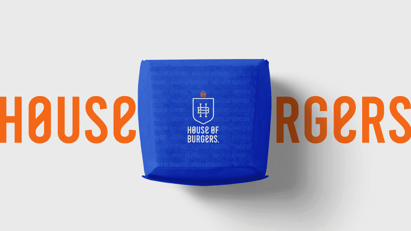 House of Burgers branding mockup
