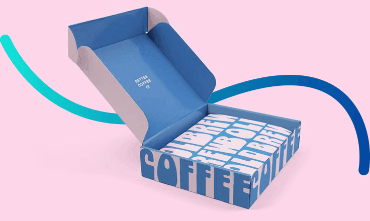 Printed packaging brochure mockup