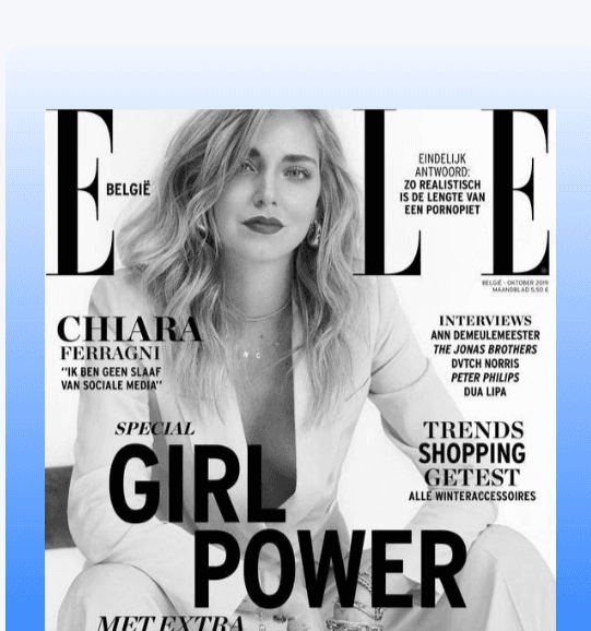 Magazine cover feature
